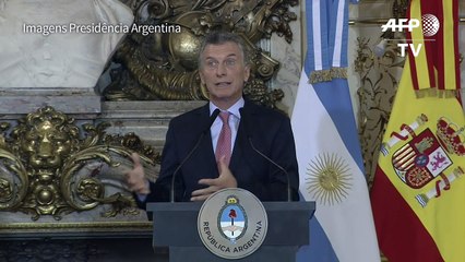 'Respeitamos o funcionamento institucional do Brasil', diz Macri