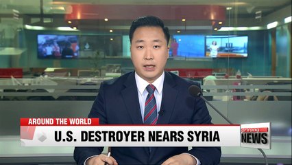 U.S. Navy destroyer heads towards Syria as Trump mulls options over suspected chemical attack