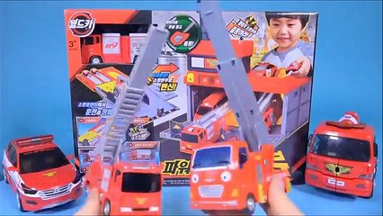 下载视频: Fire station cars Robocar Poli Tayo car key toys and more