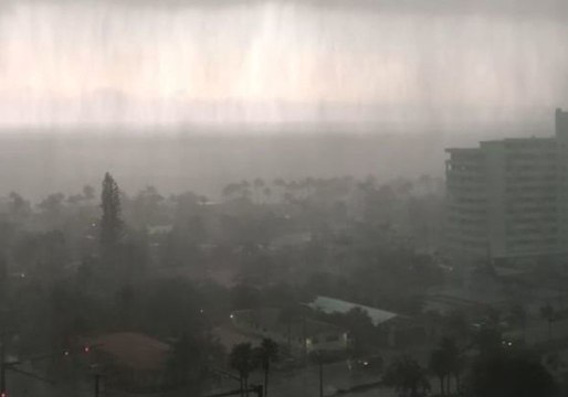 Heavy Rain Pounds Fort Lauderdale as Storm Sweeps Through
