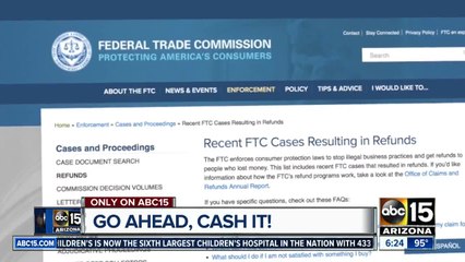 Let Joe Know: The FTC may actually send you a legitimate check you weren't expecting