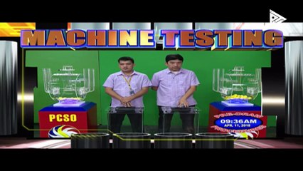 PCSO 11 AM Lotto Draw, April 11, 2018