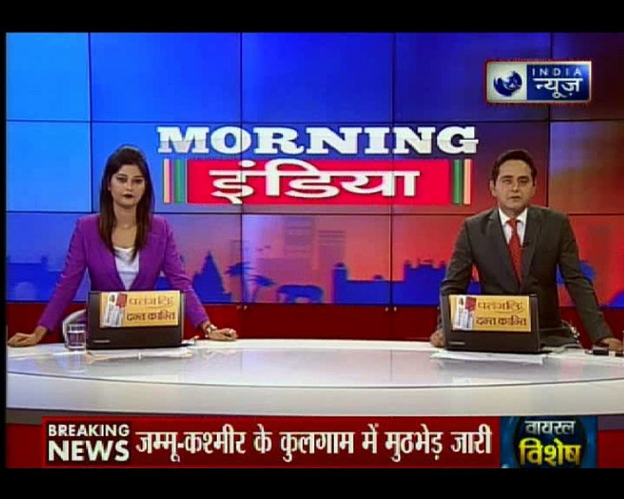 जम्मू कश्मीर: कुलगाम में सुरक्षाबलों और आतंकियो...