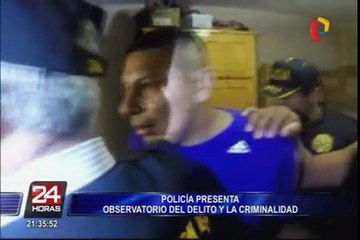 PNP presenta su Observatorio del Delito y la Criminalidad