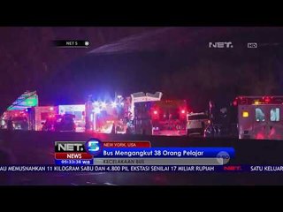 Kecelakaan Bus di Amerika, 38 Orang Luka Luka - NET 5