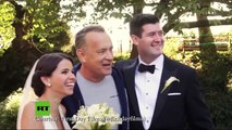 Tom Hanks se cuela en el festejo de una boda y deja perplejos a estos recién casados