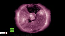 El 'agujero en la corona': la NASA capta imágenes de una mancha en el Sol