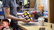 Kid can solve GIANT rubiks cube in record time..