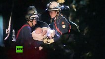 Terremotos en Japón: El dramático rescate de un bebé de los escombros