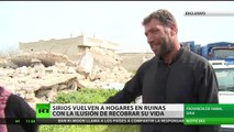 Sin perder la ilusión: sirios regresan a sus hogares en ruinas para recuperar sus vidas