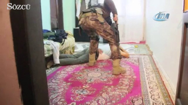 Erzurum polisinden insan tacirlerine şafak baskını