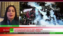 La represión violenta de protestas en Turquía es un 