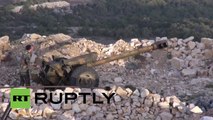 Lanzamisiles del Ejército sirio 'queman' posiciones de ISIS