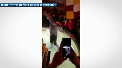 Le patron de l'AS Roma fête la Romantada dans une fontaine !