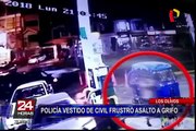 Los Olivos: investigan a delincuentes que intentaron asaltar grifo