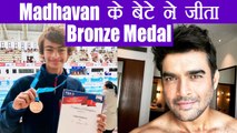 Bollywood Actor R.Madhavan के बेटे ने स्वीमिंग में जीता Bronze Medal | Boldsky