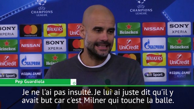 Pep Guardiola revient sur son altercation avec l'arbitre