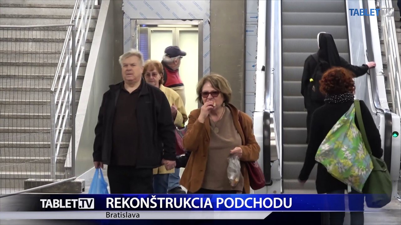 Rekonštrukcia podchodu na Trnavskom mýte v Bratislave ide podľa plánu