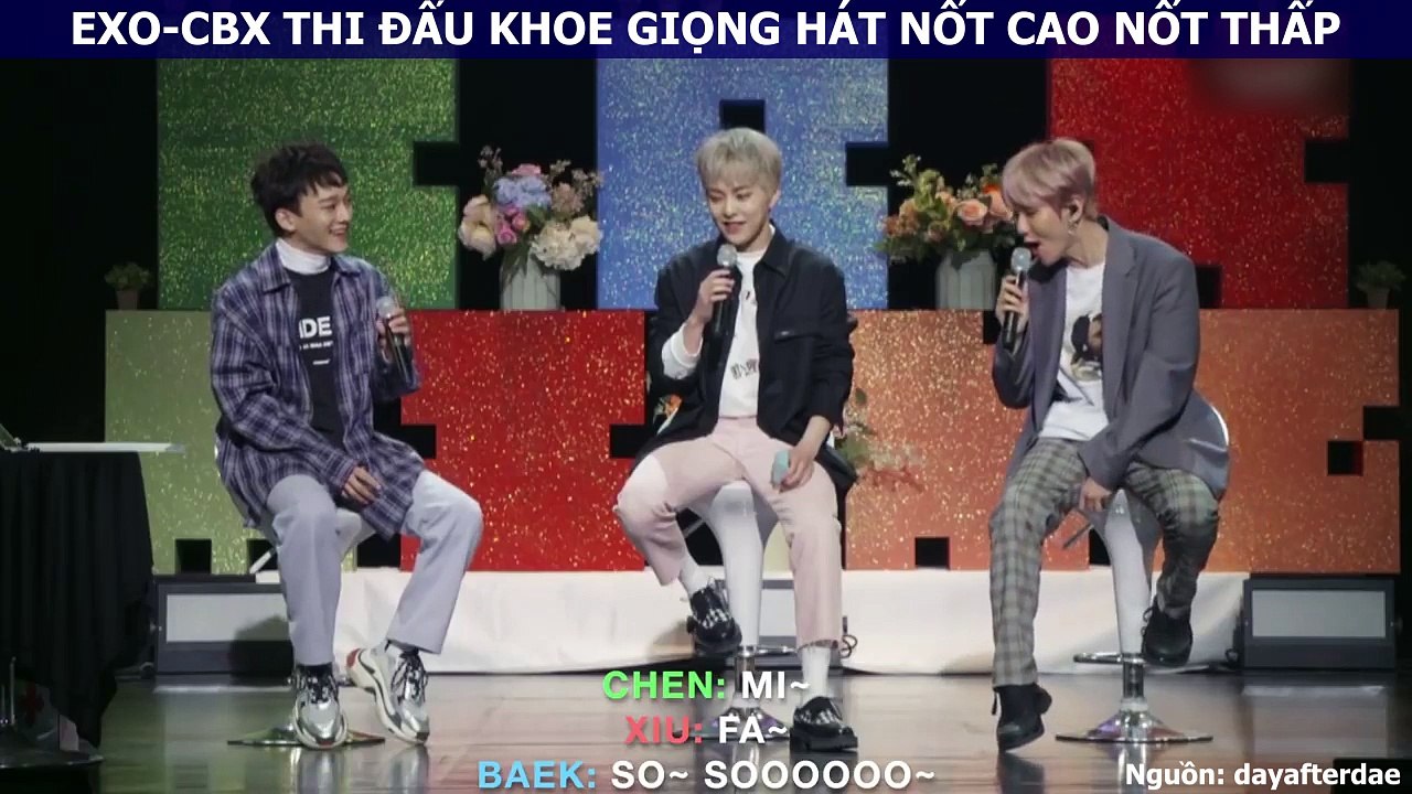 Cười đau bụng với cảnh tượng EXO-CBX khoe giọng đẳng cấp thi hát nốt cao nốt thấp tại buổi showcase