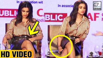 Parineeti Chopra Uncomfortable In Her Short Dress