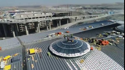 3. Havalimanı İnşaatında Son Durum Havadan Görüntülendi