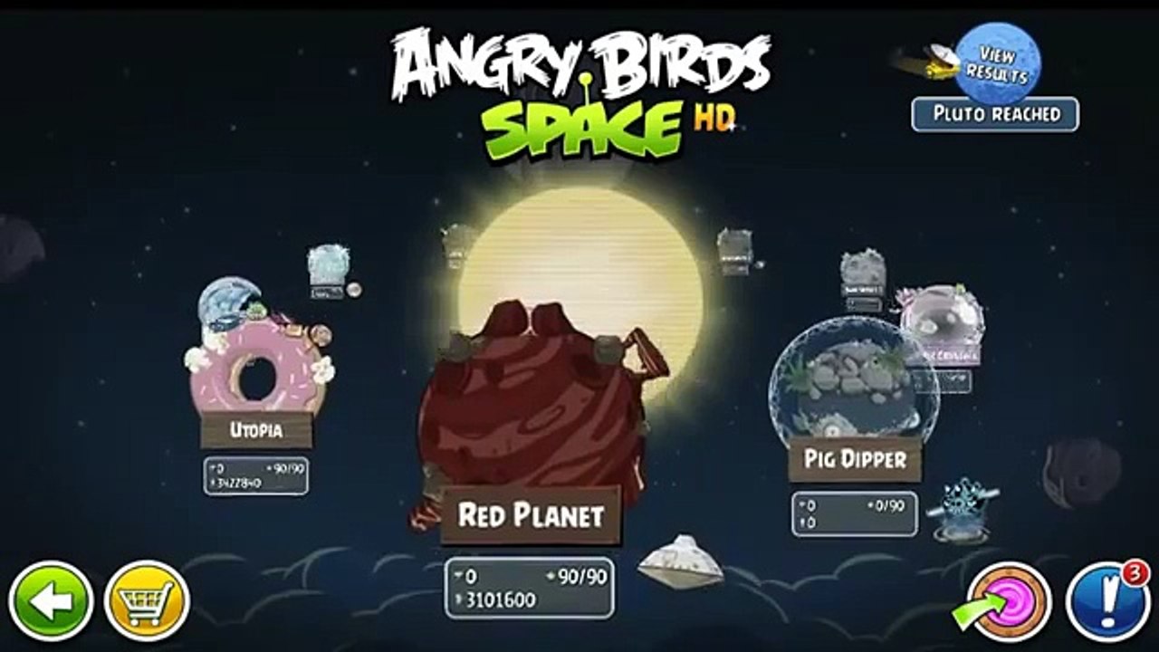 Angry Birds Space HD Pig Dipper All Mirror levels