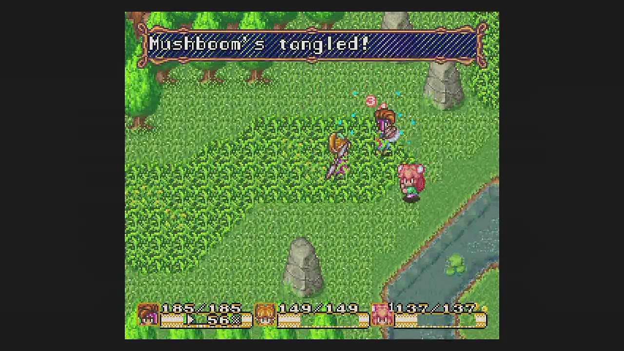 Secret of Mana 009 - Leveling up Weapon and Magic Skills