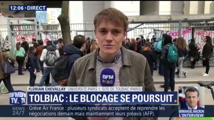 Скачать видео: Tolbiac: afin d'éviter l'évacuation, les étudiants en appellent aux renforts d'autres étudiants, notamment de Nanterre