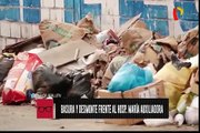 SJM: basura y desmonte invaden calles del hospital María Auxiliadora