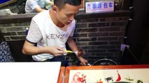 Sugar Painting in Chengdu China  Koi Fish