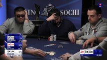 Fantastic Poker Hands on Tournament in SOCHI 2018