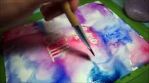 ART TUTORIAL | How to Paint a Galaxy with Watercolours | Liz Lapointe