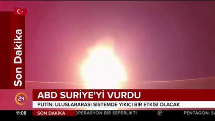 ABD, Suriye'yi vurdu