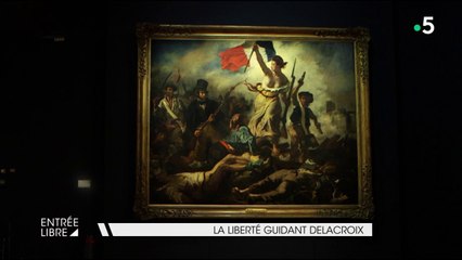 La liberté guidant Delacroix