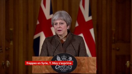 "Nous ne pouvons pas laisser se banaliser l'utilisation des armes chimiques en Syrie, au Royaume-Uni ou ailleurs. Il faut redire qu'il y a un consensus mondial contre l'utilisation d'armes chimiques", Theresa May, Première ministre britannique