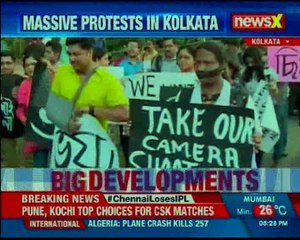 Massive protests in Kolkata against assault on journalists