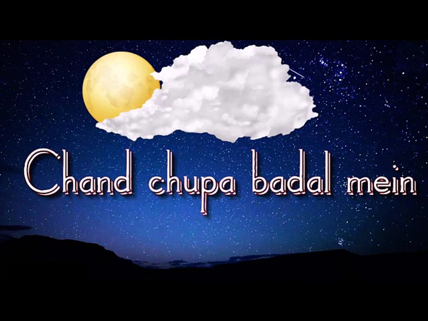 Chand chupa badal mein