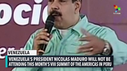 Maduro Boycotting Summit Of The Americas