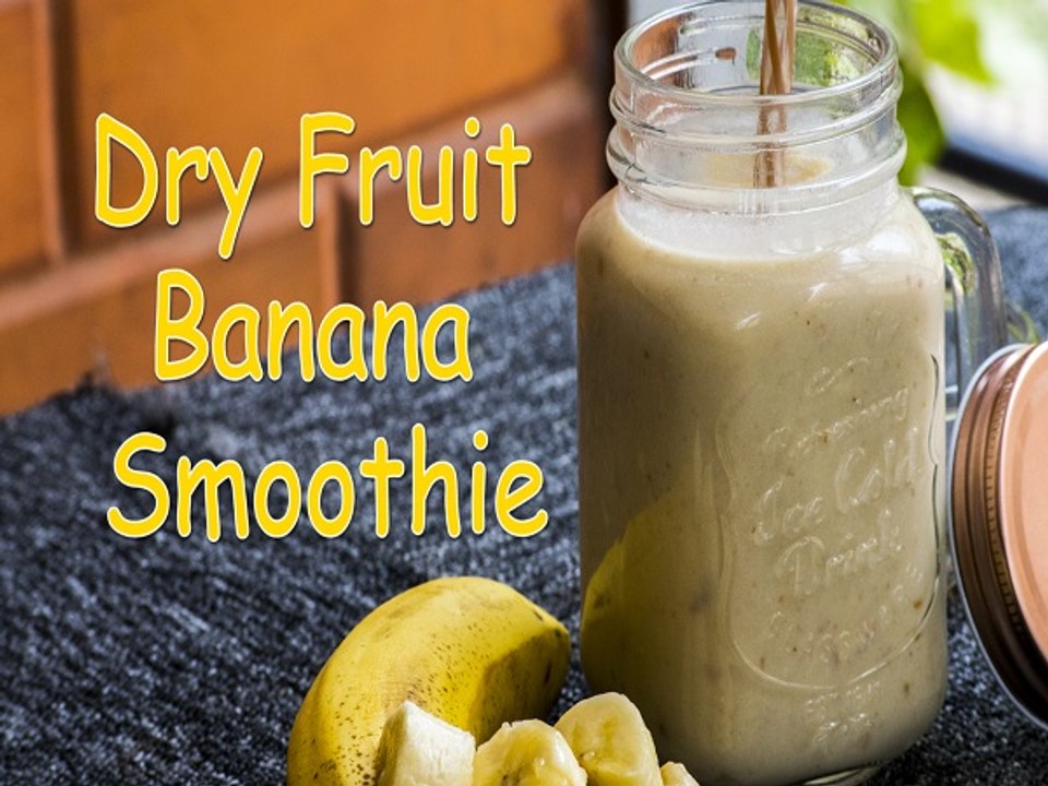 Dry Fruit Banana Smoothie | Dry Fruit Milkshake | Boldsky