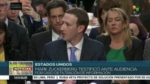 Zuckerberg pide disculpas ante el Senado de EE.UU. por filtraciones