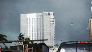 Tornado Swirls Through Downtown Fort Lauderdale