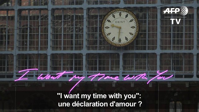 Londres: une oeuvre d'art anti-Brexit à la gare de St Pancras