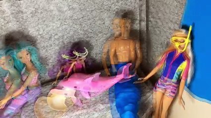 ROTINA DE FÉRIAS DA BARBIE SEREIA - Cap. 10 - Novela da Barbie Sereia FanToys Brasil