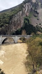 Las lluvias aumentan el caudal del río Arakil