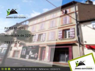 Immeuble A vendre Pamiers 320m2 - centre ville, école, comm