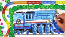 How to Draw Shooting Star Gordon ♦ Thomas and Friends ♦ Drawing and Colors Learning video