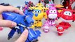 Plane Super Wings Airplane Transformers & Baby Doll with Trucks Surprise Eggs Toys