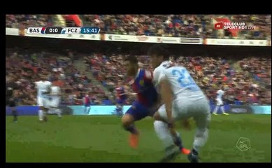 Riveros B.   (Ajeti Al.)     Amazing Goal    (1:0) Basel vs FC Zurich