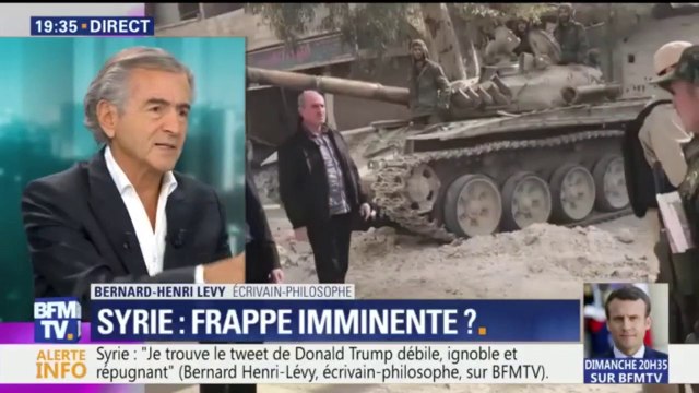 Syrie: Lutter contre l'islamisme radical, c'était aussi de lutter contre Bashar al-Assad , affirme Bernard Henri-Lévy