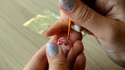 ЭКСПРЕСС-ДИЗАЙН ЦВЕТЫ на НОГТЯХ